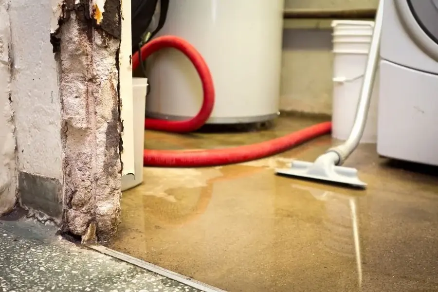 Water extraction on a first floor in Uptown, Dallas