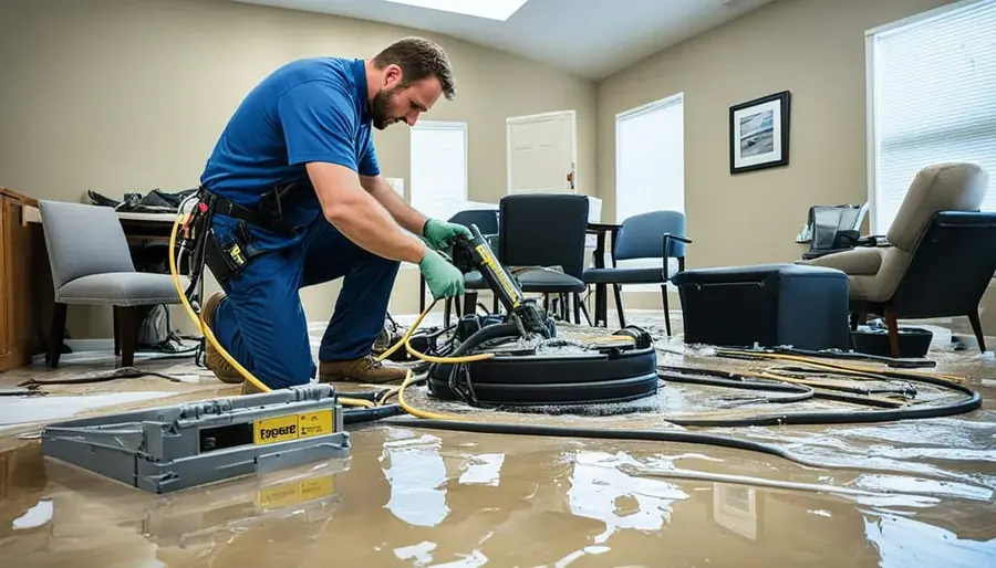 Flood and flash flood cleanup in a Dallas home