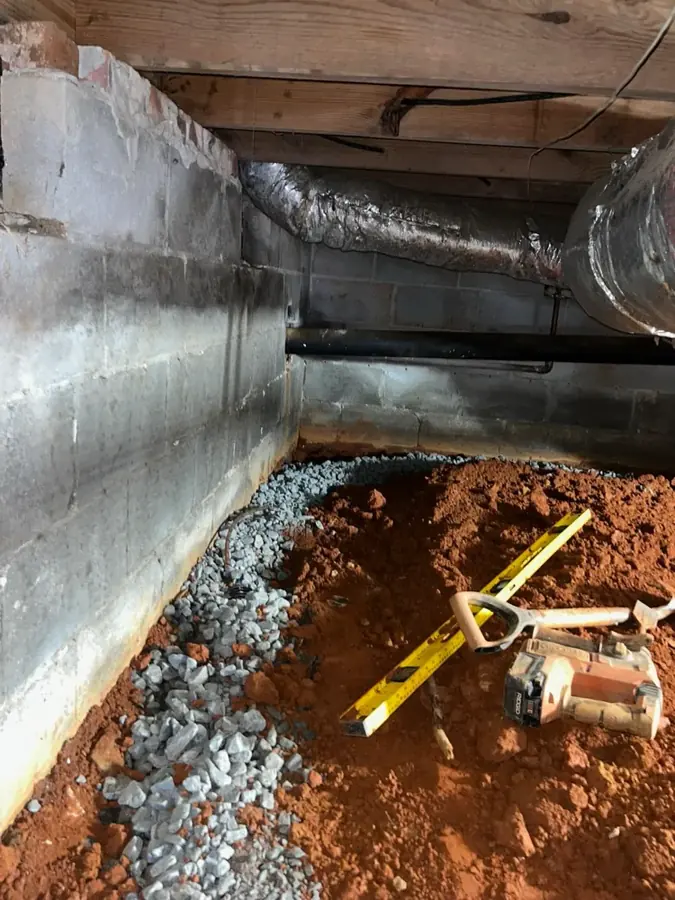 Slab leak water damage cleanup under a Dallas home